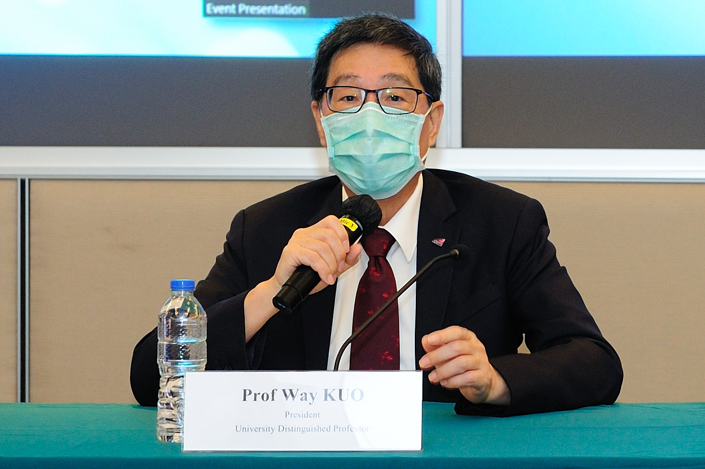 The event commenced with President Way KUO’s opening address.