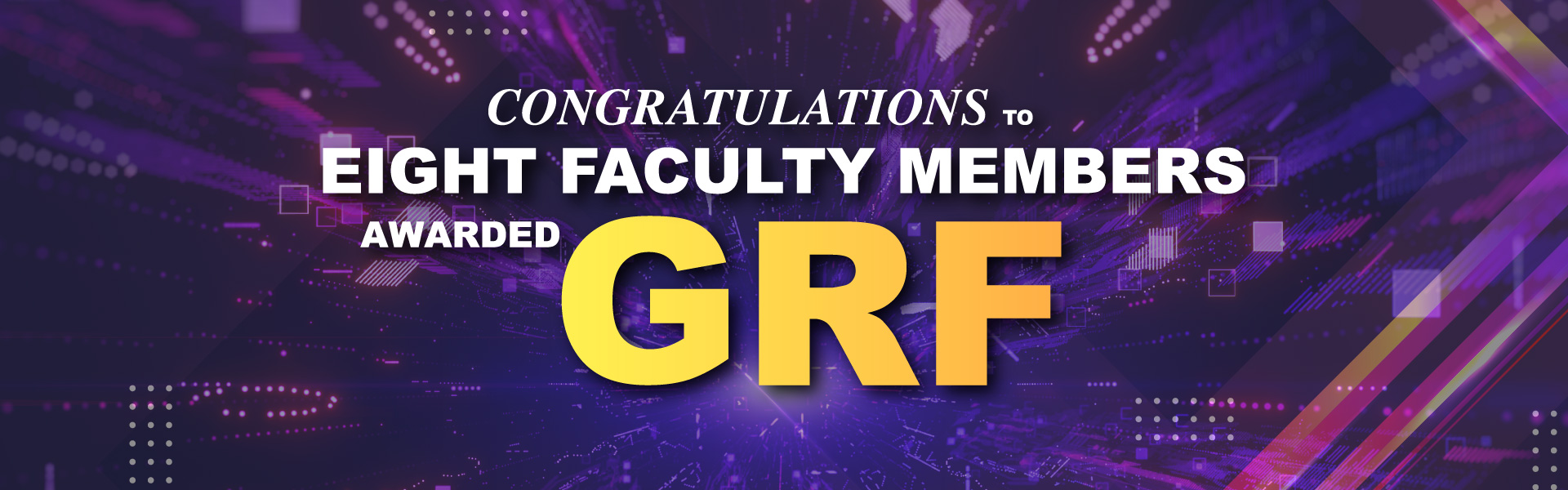 Eight Faculty from the School of Data Science Receiving General Research Funds_1